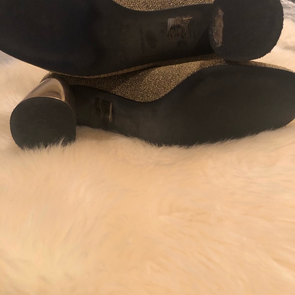 Barely worn Free People gold spectrum sock booties - Picture 4 of 6